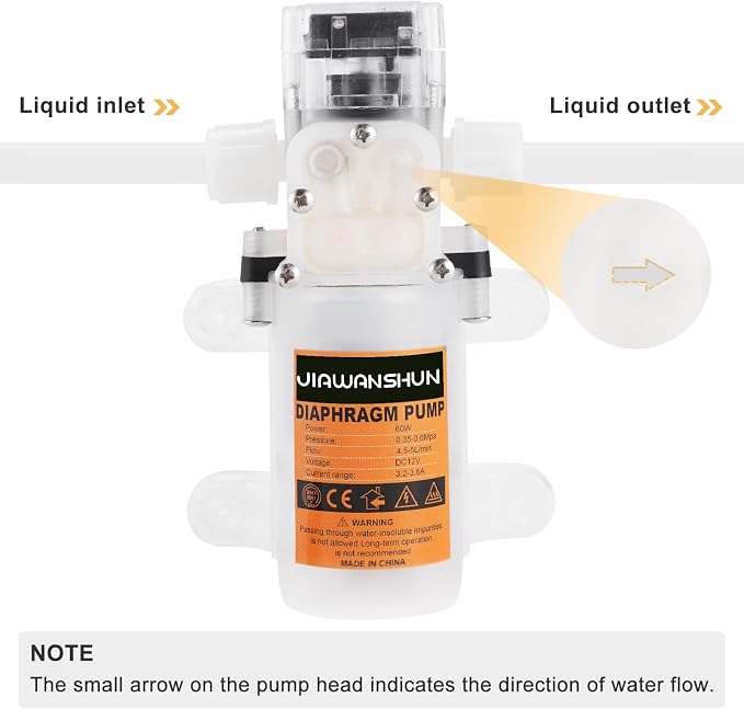 JIAWANSHUN 110V Electric Wine Transfer Pump, 5L/Min Food Grade Self-Priming Pump w/Stepless Speed Control, Stainless Steel Filters & 13.12ft Hose - for Home Brewing, Beverages, Low Noise