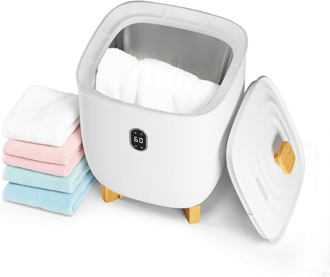 Towel Warmers for Bathrooms, 20 Liter Portable Electric Towel Heater with Heating & Drying Modes, Telescopic Rod, Heated Blanket Warmer Dryer for Home, Spa, Travel