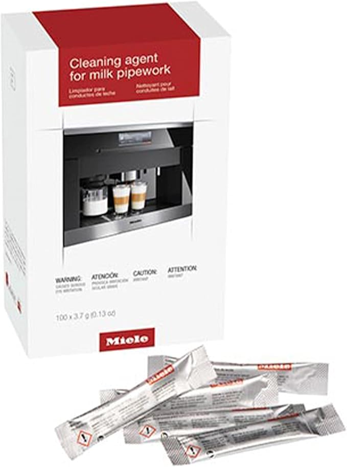 Miele Pipework Cleaner for Coffee Machines, 100 Sachets & Descaling Tablets for Coffee Machines, Steam Ovens, Ovens, Ranges, 6 count