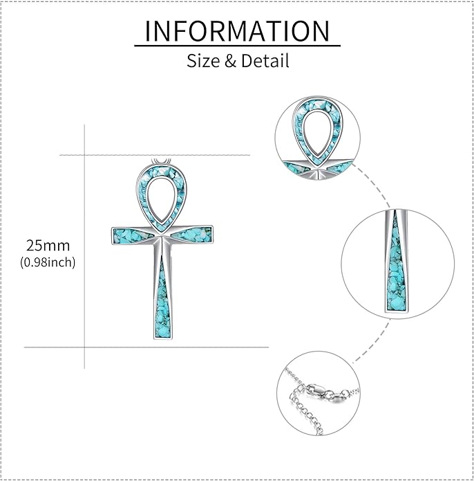 ONEFINITY Religious Cross Pendant Necklace Sterling Silver Origami Cross Pendant Gifts for Women Men Jewelry