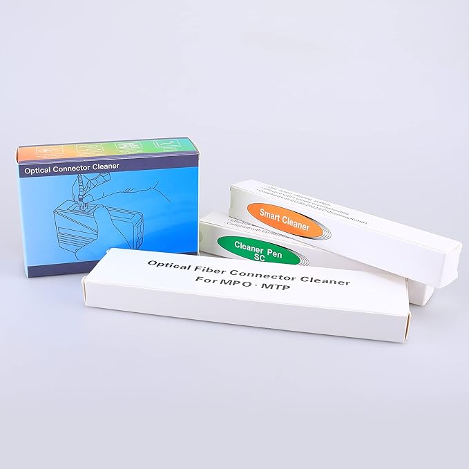 FTTH Fiber Cleaner Pen Tool 2.5mm lc mu 1.25mm SC FC ST LC Connector Optical Fiber Cleaning Box -500+ Clean MPO MTP Cleaning Tools