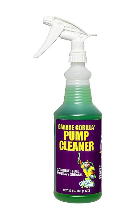 Heavy Duty Cleaner & Degreaser | Pump Cleaner, Wall Cleaner & Floor Cleaner for Mopping, Removes Diesel Fuel, Biodegradable | 32 oz Concentrate Bottle (2 Pack)