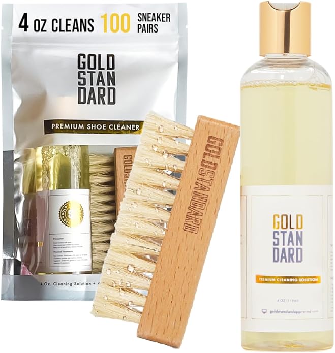 Gold Standard Premium Shoe Cleaning Kit - Sneaker Cleaning Kit for Tennis, Leather, Canvas White Shoe Cleaner Sneakers Kit
