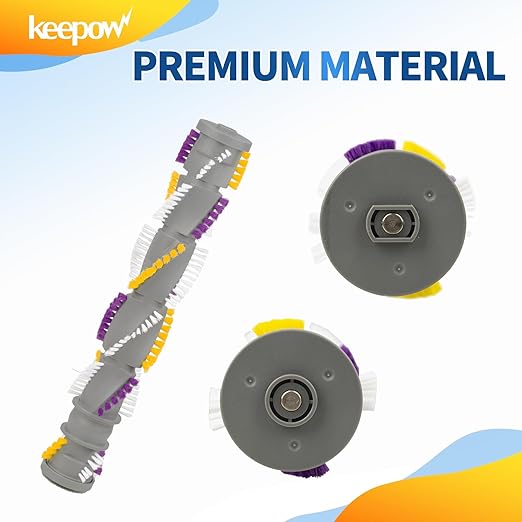 KEEPOW Replacement Parts Set for Bissell Cleanview Swivel Upright Bagless Vacuum 2252 2486 2488 2489 2253 2254 2258, 1 Brush Roll 1604545 + 2 Vacuum Belt 3031120 + 4 Vacuum Filters 12141