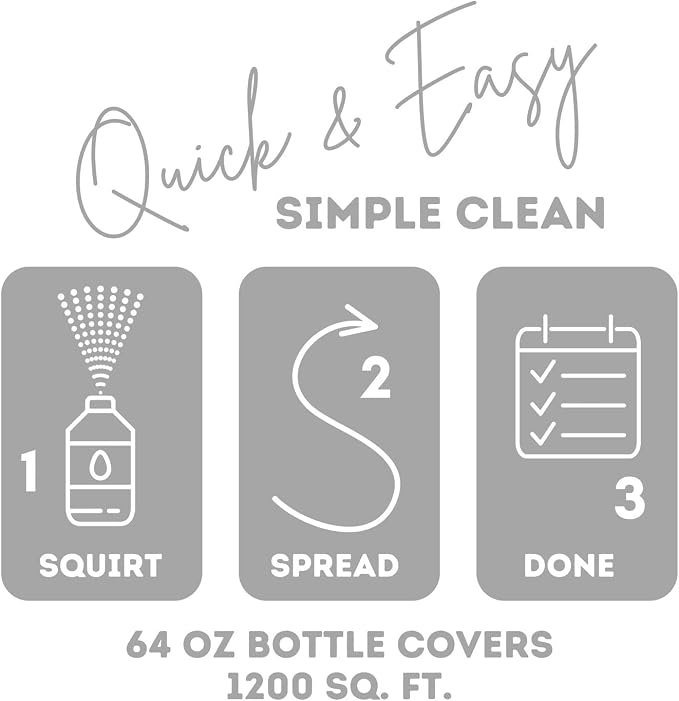 Quick Shine Multi Surface Floor Cleaner 64oz, Ready to Use-Streak Free-No Rinse, Use on Hardwood, Laminate, Luxury Vinyl Plank & Stone, Use in Spray Mops & Vac Mops, Safer Choice Cleaner
