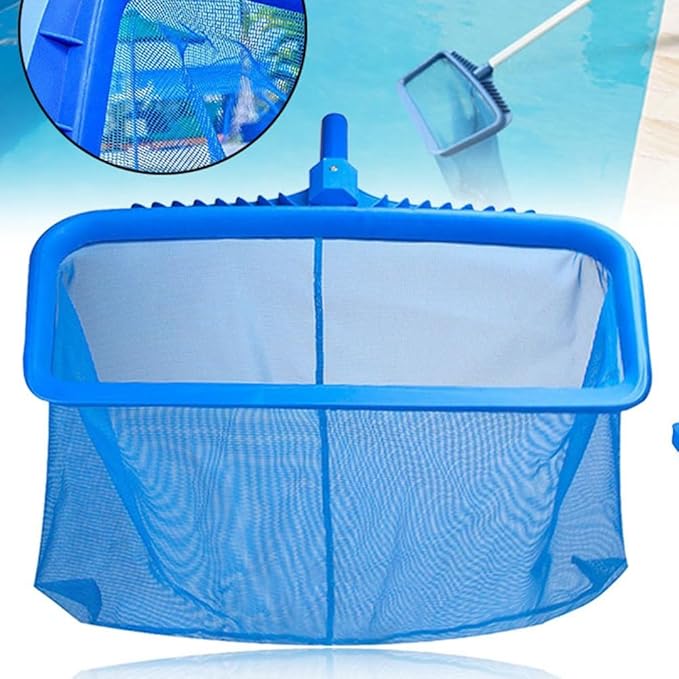 Professional Swimming Pool Skimmer Net, Heavy Duty Pool Leaf Rake with Ultra Deep Fine Mesh Easy Install