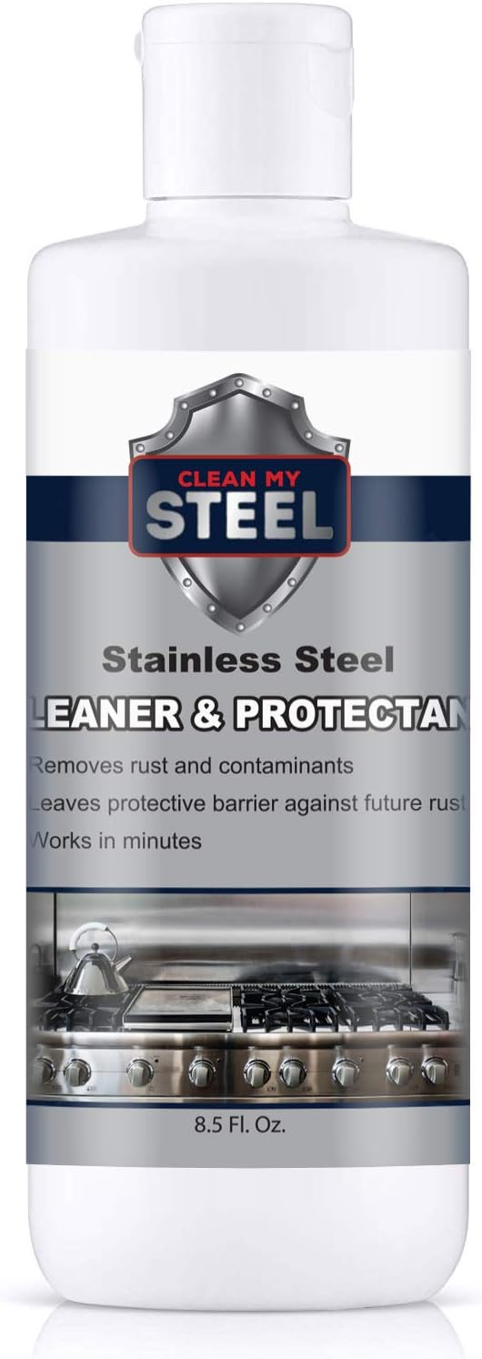 CLEAN MY STEEL Stainless Steel Cleaner (8.5oz, Clean & Seal)