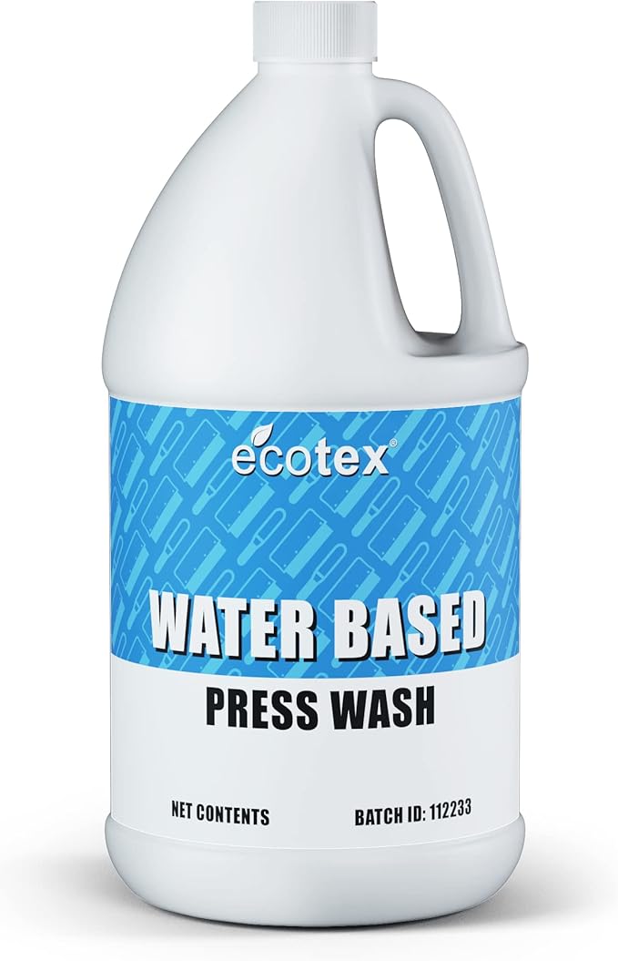 Ecotex® Water Based Press Wash (Quart - 32 oz) - Eco-Friendly Mesh Screen Cleaner, For Screen Printing Screen to Remove Water Based Screen Printing Ink - Screen Printing Supplies
