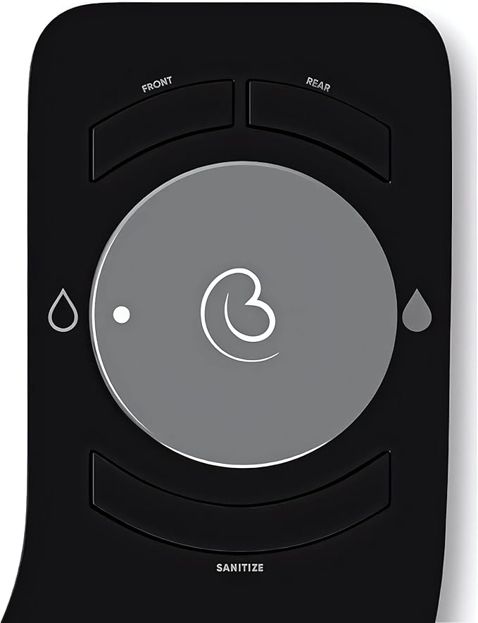 Revolution Cool Water. Bidet attachment for toilet. Luxury design, bathroom bidet sprayer for toilet, auto shut off, non electric, dual nozzle, feminine wash, self cleaning. Black Tokyo.