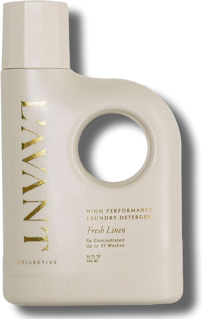 L'AVANT Collective Luxury Laundry Detergent | Fresh Linen | Natural Non-Toxic Liquid Laundry Soap with Enzymes | Plant-Based, HE Compatible, Protects Colors | 30 oz