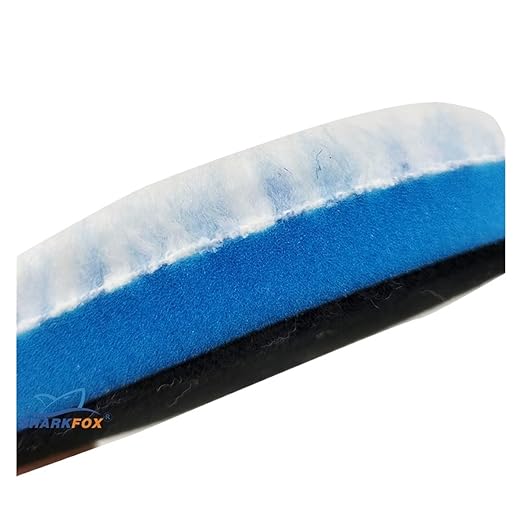 5/6" New Microfiber Cutting Wax Removal Pad Microfiber Polishing Pad Detailing Wax Applicator Pad for Waxing/Polishing ﻿(5pcs,5Inch Backer)