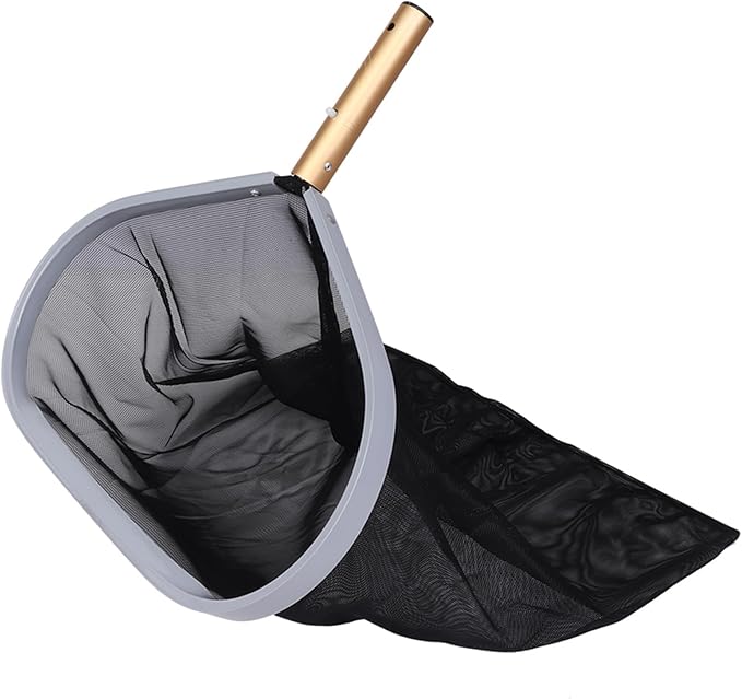 AYNEFY Fine Mesh Leaf Rake Skimmer Net Leaf Rake Heavy Duty Swimming Pool Mesh Accessories Tool Suitable for Swimming Pool Pond Hot Tub Fish Tanks Fountain Garden Recreation