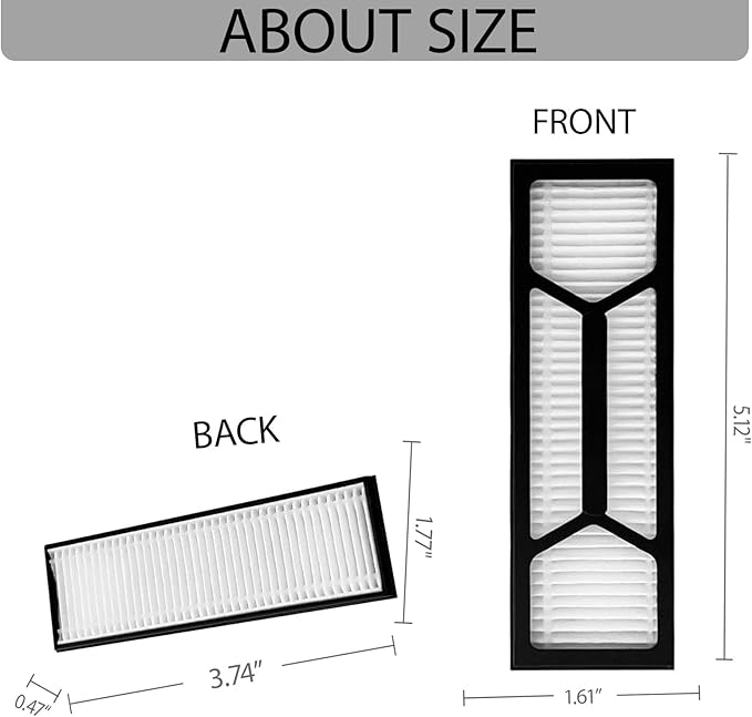 10Pack Filters Omni S1 Pro/ S1 Replacement Accessory Kit for S1 Pro Omni, S1 Robot Vacuums Parts