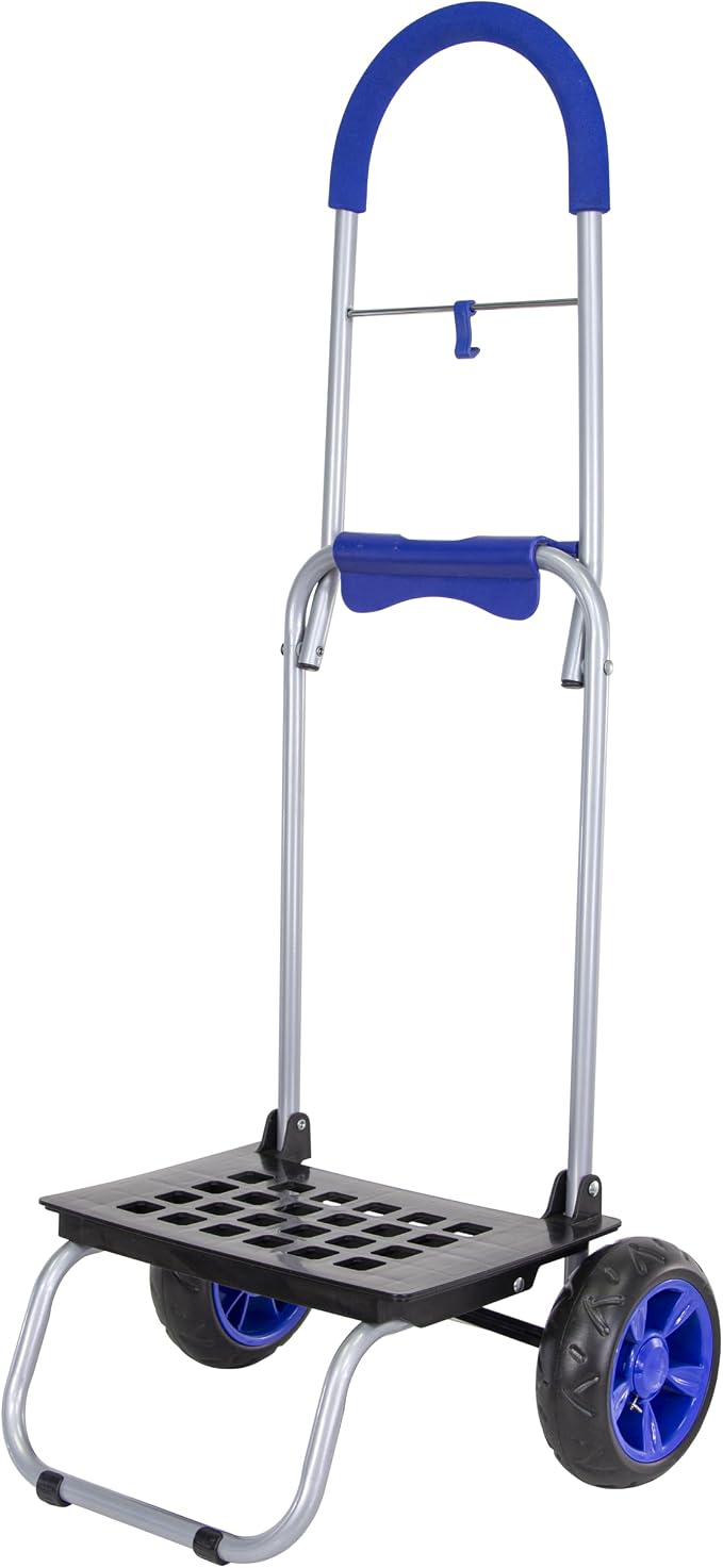 dbest Products Trolley Dolly MM, Blue Handtruck Cart Hardware Garden Utility