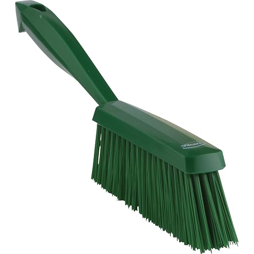 Remco 1 19/32 in W Bench Brush, Medium, 6 1/2 in L Handle, 6 1/2 in L Brush, Green, Plastic 45892-1 Each