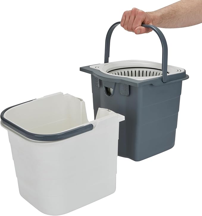 Kitchen Details 360 Deluxe Self-Wringing Mop with Detachable Bucket