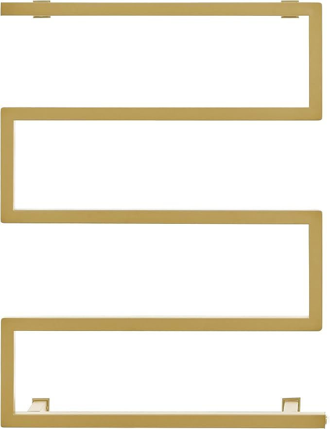 Swiss Madison Voltaire 5-Bar Electric Towel Warmer Heated Towel Racks for Bathroom in Brushed Gold