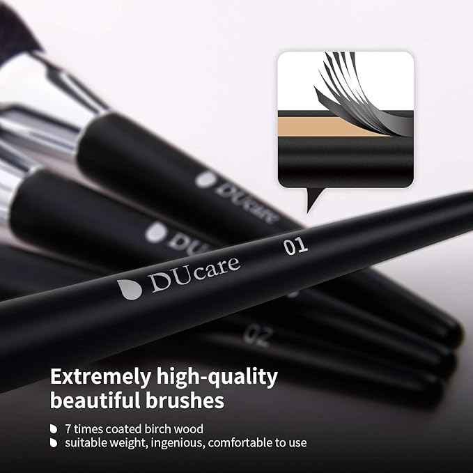 DUcare Professional Makeup Brushes +Makeup Brush Cleaner