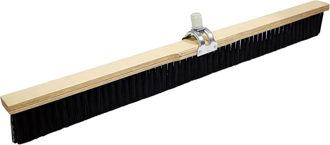 Bon 82-471 Concrete Finish Brush 30" Black Styrene Bristles with Adjustable Handle Socket 3" Trim for Concrete Texturing