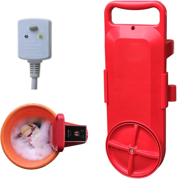 Portable Mini Washing Machine, Bucket Mounted Washing Machine, Compact Semi Automatic Washer Laundry with Digital Display and Leakage Protection Fit for Dormitories Apartment