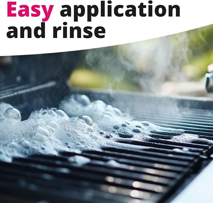 CTX Grill Degreaser - Eco-Friendly & Powerful Cleaner | Citrus Scented, Fast-Acting Formula for Heavy Duty Grime Removal | 100% Biodegradable & Safe for All Grill Surfaces