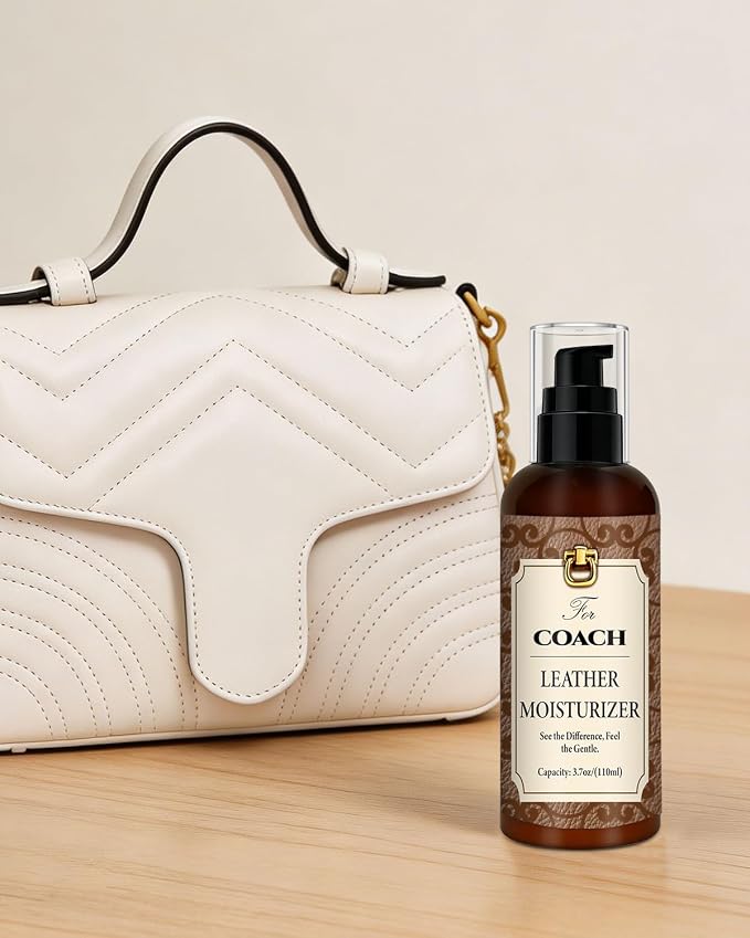 Leather Moisturizer Conditioner Kit for Coach, Hydrating Care | Deeply Nourishes and Moisturizes, Prevents Cracking, Restores Shine, Extends Lifespan of Bags, Suitable for Coach Leather