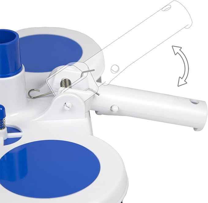 Poolmaster Air-Relief Valve Weighted Vinyl Liner Swimming Pool Vacuum and SWIMLINE HYDROTOOLS 8351 2-Piece Telescopic Pole
