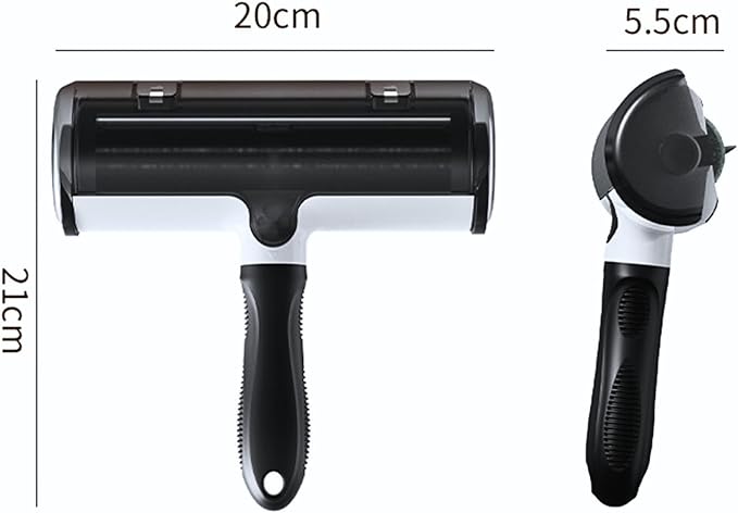 Premium Pet Hair Remover for Couch, Furniture & Car | Reuseable Strong Self-Cleaning Lint Roller | Modern Black & White Design– PetPalCleanPro