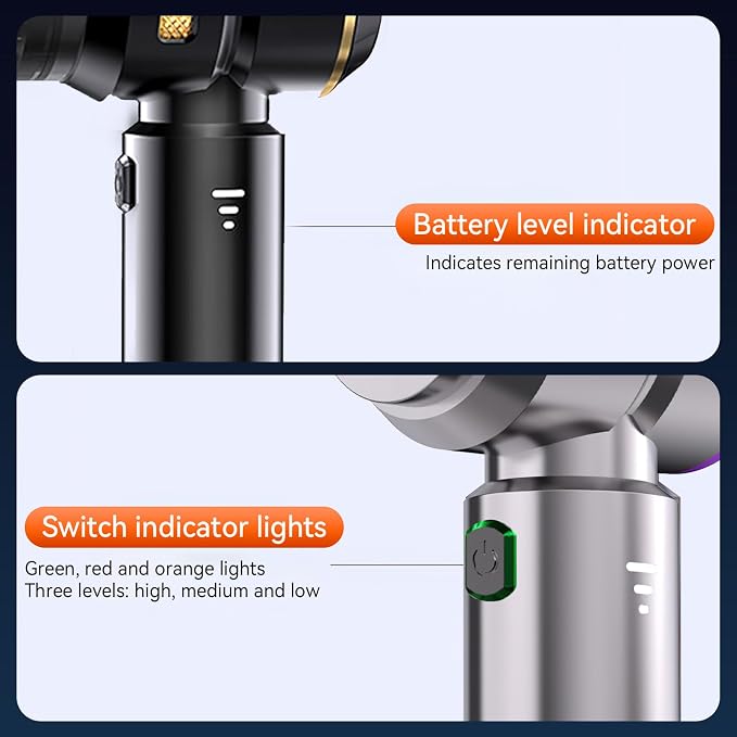 Car Vacuum/Air Duster Cordless - 22000Pa Super Power 4-in-1 Handheld Vacuum, Mini Portable Car Vacuum& Air Duster & Air Blower & Pump with 10 Cleaning Nozzle Tools for Car, Home, Office, Pet Hair