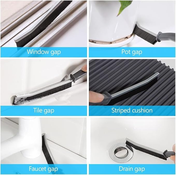 4 in 1 Cleaning Brush Set for Home, Kitchen & Bathroom,Tiles