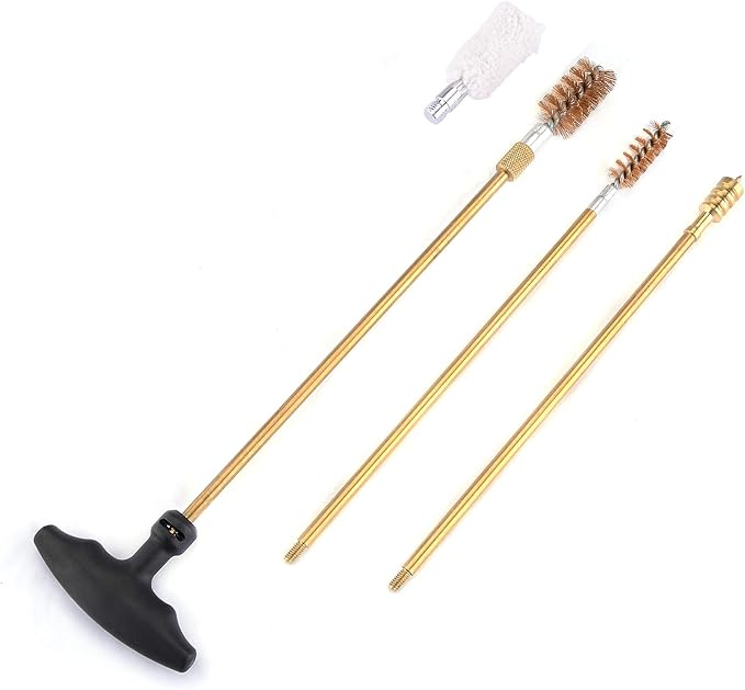 Raiseek Gun Cleaning Kit Rifle Handgun Shotgun Cleaning Kit in Zippered Portable Pouch for .22 .243 .280 .30 .357 .40 .45 Cal 12GA 20GA