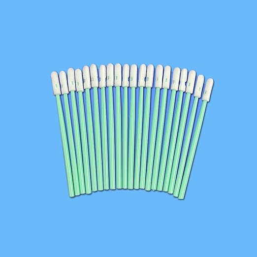 2.5mm Fiber Optic Cleaning Swabs with Round Foam Tip for SC/ST Connectors, Optical Lens and Electronics, Lint-Free, 100pcs