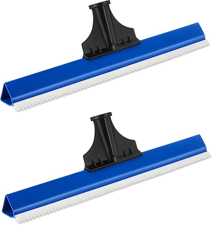 2 Pack 20 Inches Epoxy Floor Squeegees Notched Squeegee for Self Leveling Cement Urethane Epoxy Floor Tools
