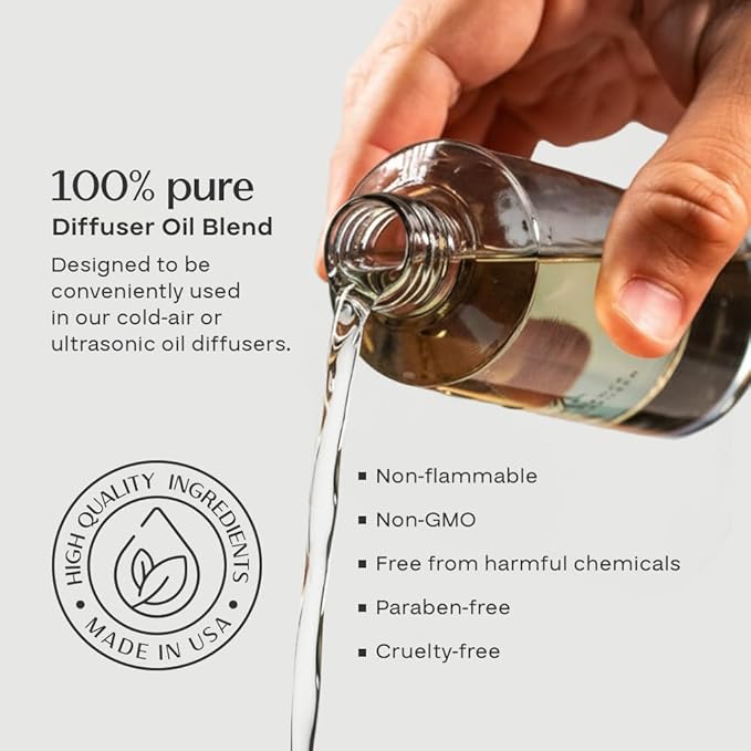AromaPlan Scents, Clean Smelling Essential Oils, Clean House (5 Fl Oz /148ml) 2 Pack-Fresh Scent Essential Oil for Diffuser, USA Fragrance, Bigger Bottle, Bolder Aroma & Longer Lasting