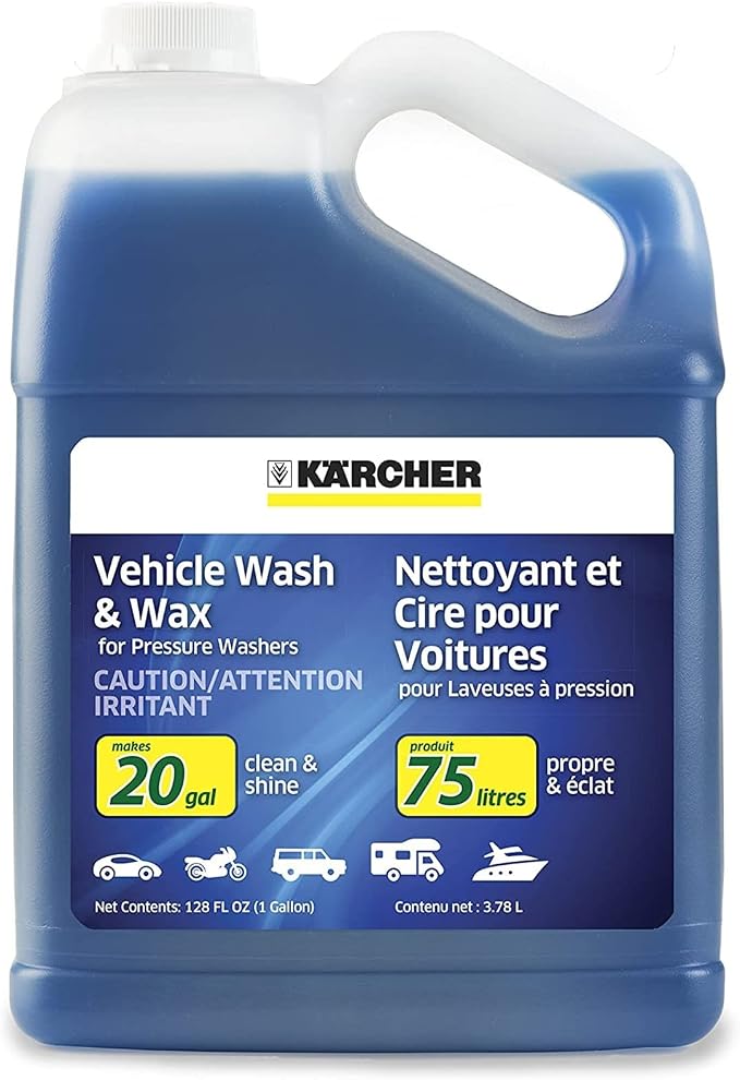 Kärcher - K1700 - Max 2125 PSI - Electric Pressure Washer TruPressure & Kärcher - Pressure Washer Car Wash & Wax Cleaning Soap Concentrate – 1 Gallon