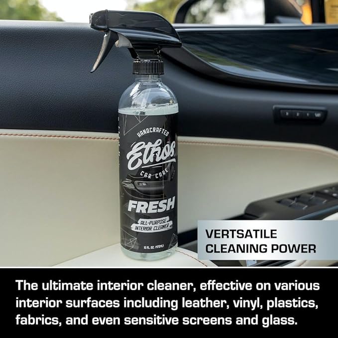 Ethos FRESH - All Purpose Interior Cleaner - Detailing Kit Interior Cleaner - Car Detailing - Car Interior Cleaner for Cars, Trucks, SUVs, Jeeps, Motorcycles, RVs & More - 2 Pack