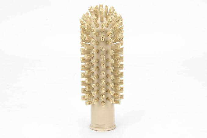 SPARTA Industrial Tank Brush Head Pipe Brush Head, Drain Brush with 3/4" Thread Hole (Handle Not Included) for Commercial Use, Plastic, 2 x 5.7 Inches, Tan - (Pack of 1)