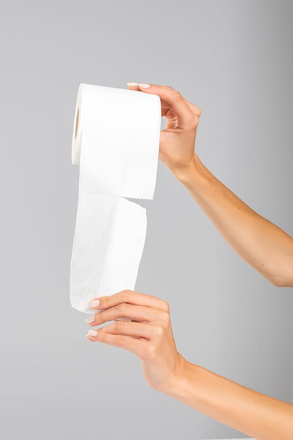 12 Rolls of Bamboo Toilet Paper - 3-Ply, King- Sized Sheets Made From Tree-Free, ECF Paper - Zero Plastic Packaging, Septic Safe, No Forever Chemicals (12 Pack, 12.0, Count)
