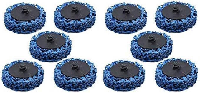 findmall 10 Pack 2 Inch Quick Change Easy Strip Discs Rust Cleaning Wheel Paint Stripping Disc for Strips Paint Rust Cleaning