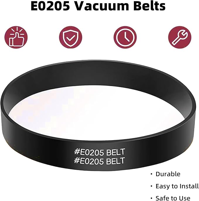 6 Pack E0202 Foam Filters & 4 Pack E0205 Vacuum Belts Compatible with Eureka NEU182A, NEU182B, NEU280, NEU180, NEU181, NEU188, NEU202 Powerspeed Bagless Upright Vacuum Cleaner, Part E0202