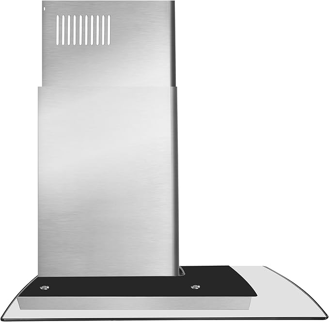 COSMO COS-668A750 30 in. Vista Collection 380 CFM Ducted Wall Mount Range Hood, Button Controls, LED Lights, Stainless Steel
