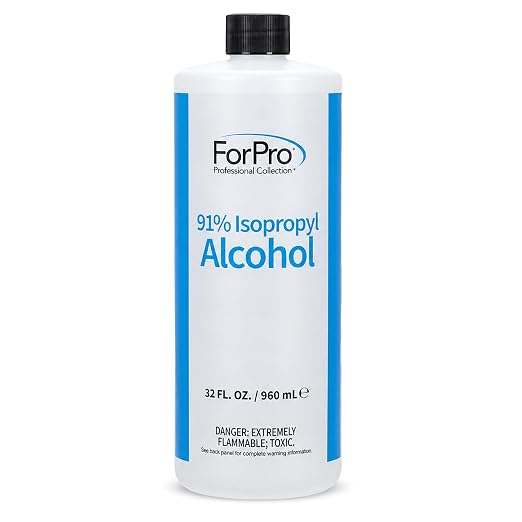 ForPro 91% Isopropyl Alcohol (IPA), 32 Fl Oz (960 ml) – Pure & Unadulterated Concentrated Alcohol
