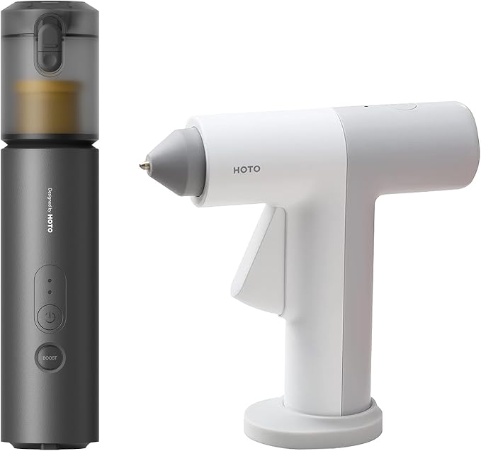 HOTO AutoCare Air Duster & Cordless Hot Glue Gun
