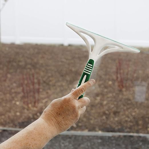 Libman Commercial 1070 Shower Squeegee, Polypropylene and Sanoprene, 8" Wide, Green and White (Pack of 6)
