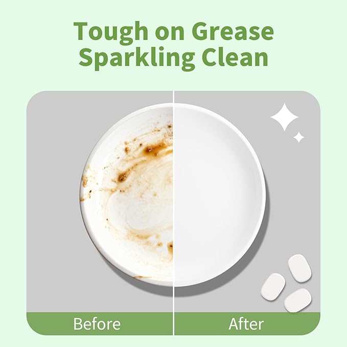 ORIENTLEAF Garbage Disposal Cleaner and Dishwasher Detergent Tablets