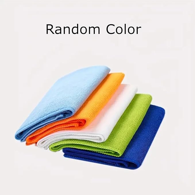 Cleaning Bundle: Comet Powder Cleanser with Bleach, 21 oz Bottles, 4 Pack + 2 Microfiber Cloths + 2 Narrow Brushes