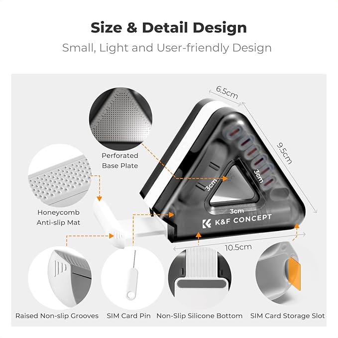 K&F Concept 25-in-1 Keyboard Cleaning Kit Laptop Cleaner - Multifunction Electronic Specialized Accessories Cleaner Set for iPhone AirPods MacBook iPad, Camera PC Monitor Earbud TV Tablet Screens