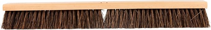 Restaurantware-BROOM HEAD ONLY: Clean Tek Professional 30-Inch Indoor Broom Head, 1 Heavy-Duty Push Cleaning Tool - Handle And Brace Sold Separately, Palmyra Bristles, Wooden, Outdoor Use