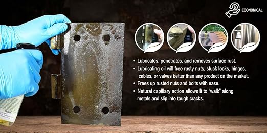 Super Duper Eco Friendly Multipurpose Lubricating Oil Penetrating Oil Surface Rust Remover for Auto Home Bike RV 8 oz Spray Bottle