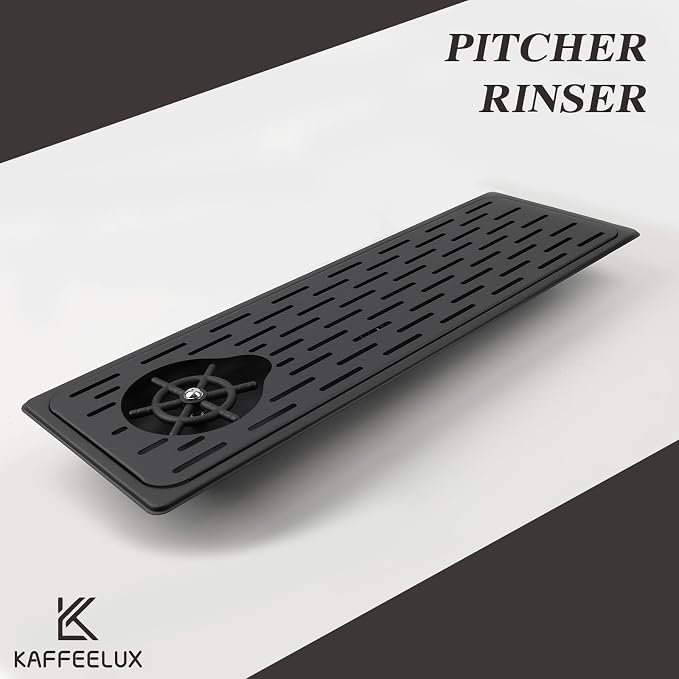 KF25-Black Stainless Steel Bar Glass Pitcher and Drip Tray Washer for Home Kitchen Hotel Cafe Restaurant